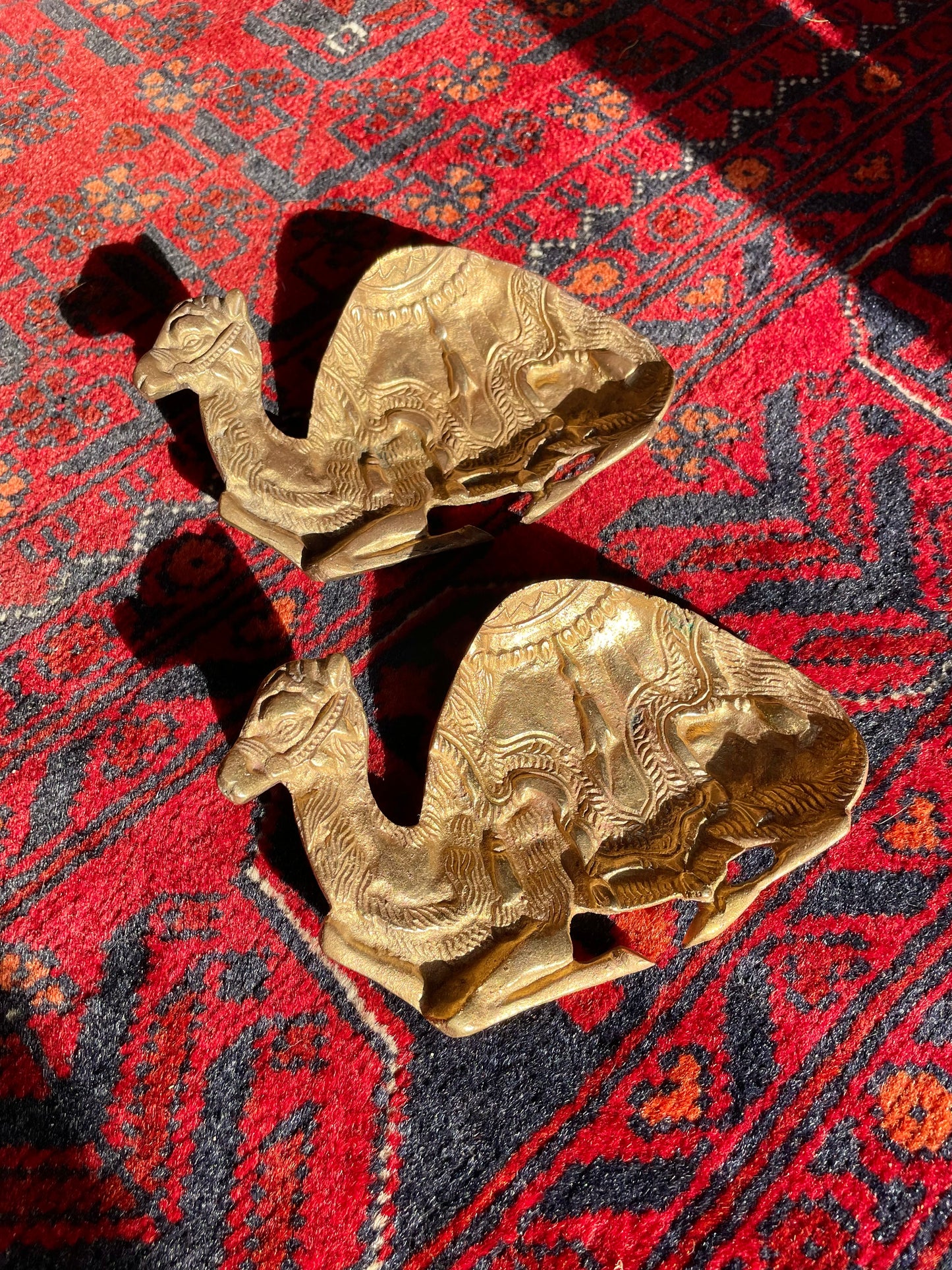 Brass camel dish