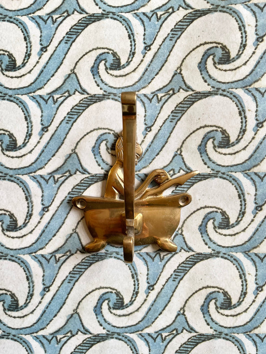 Woman in Bathtub Brass Hook 🫧