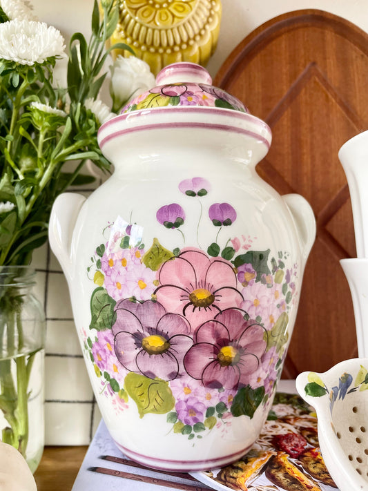 Floral Lidded Pot