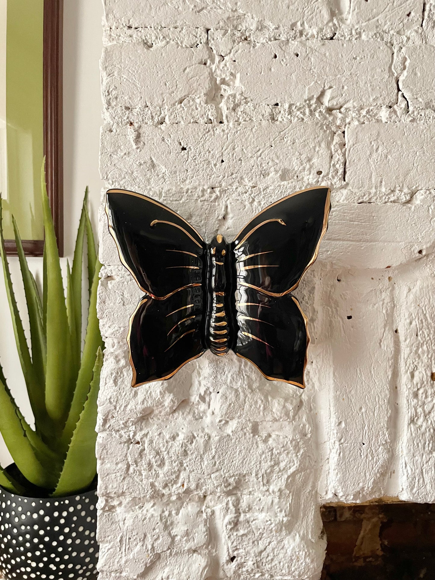 Art Deco Butterfly Wall Vase
