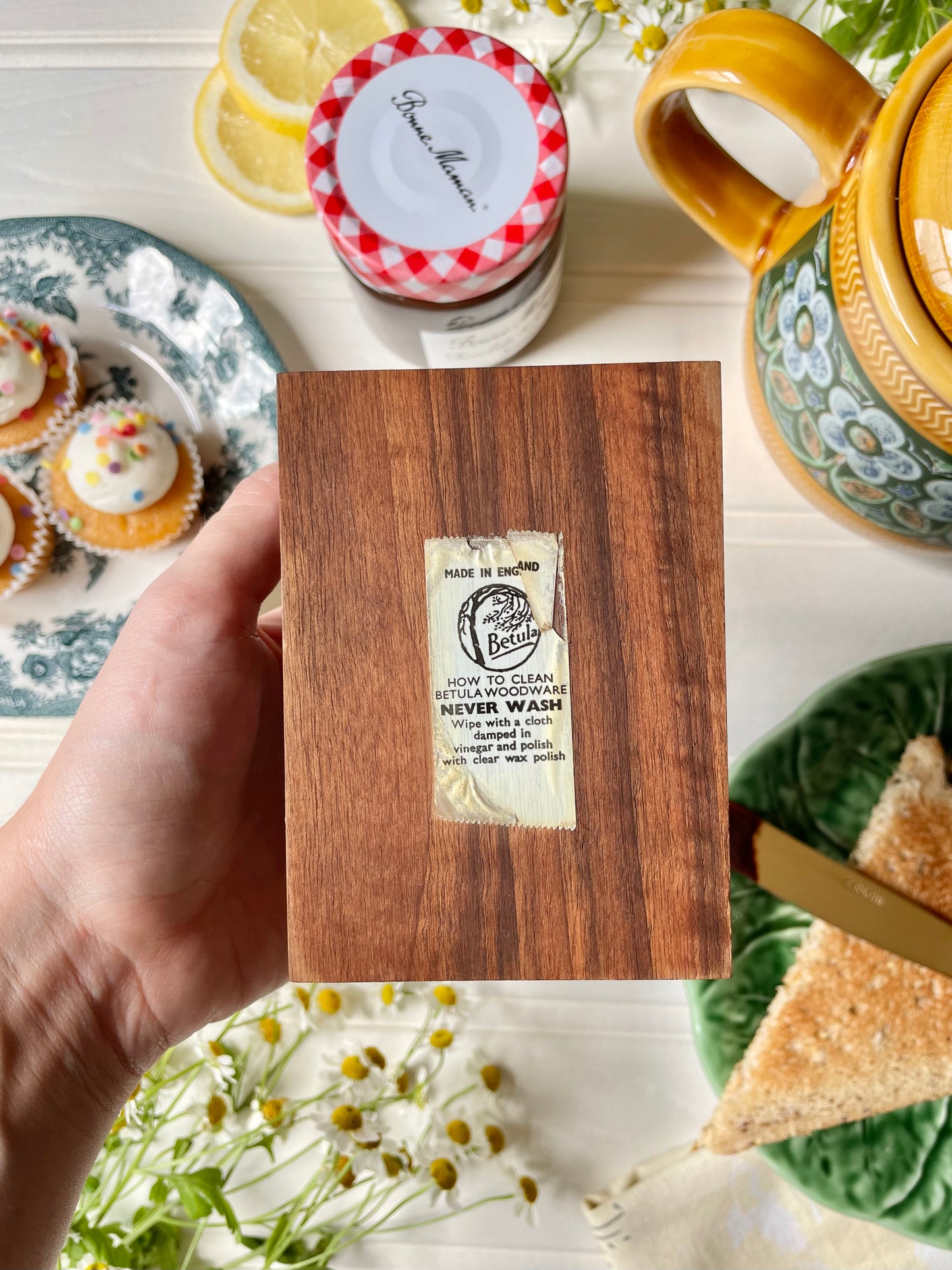 Midcentury Wooden Toast Rack