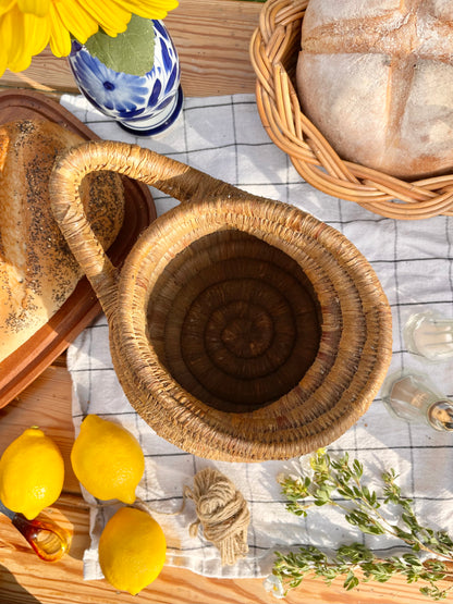 Bohemian Coil Basket Pitcher