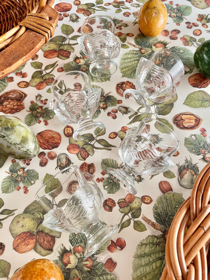 Set of 5 French Glass Chicken egg cups 🥚