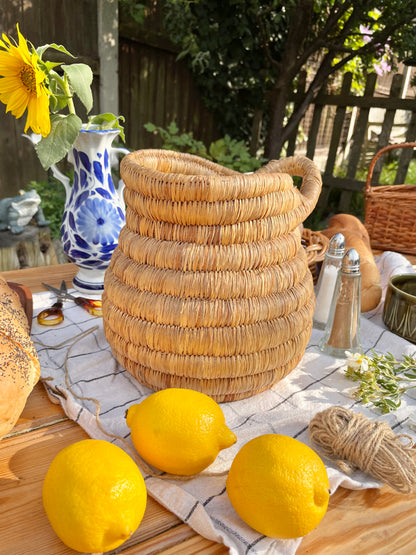Bohemian Coil Basket Pitcher