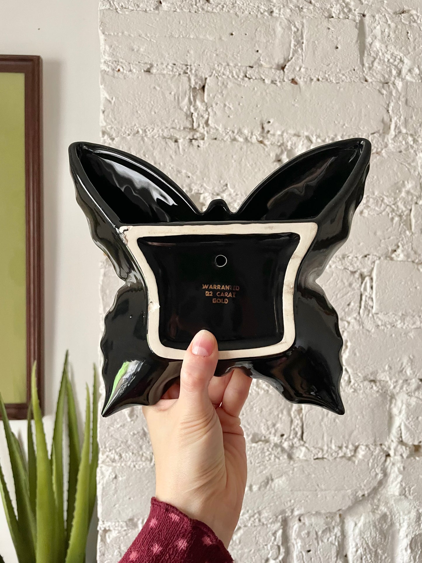 Art Deco Butterfly Wall Vase