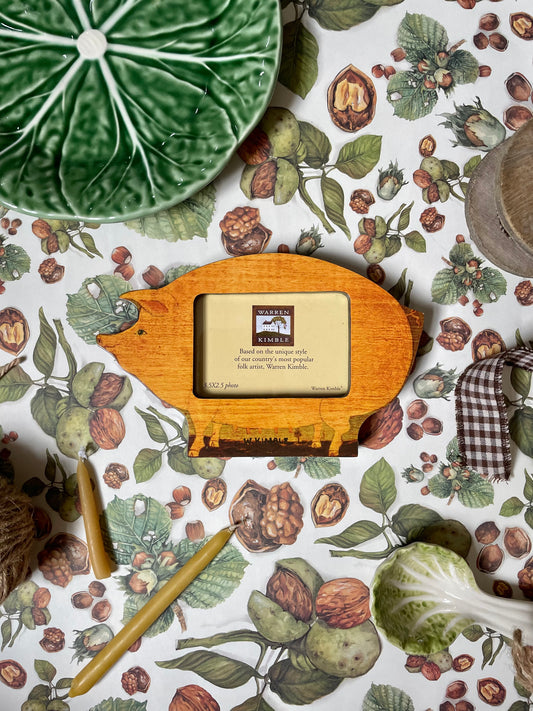 Piggy Shaped Warren Kimble Photo Frame