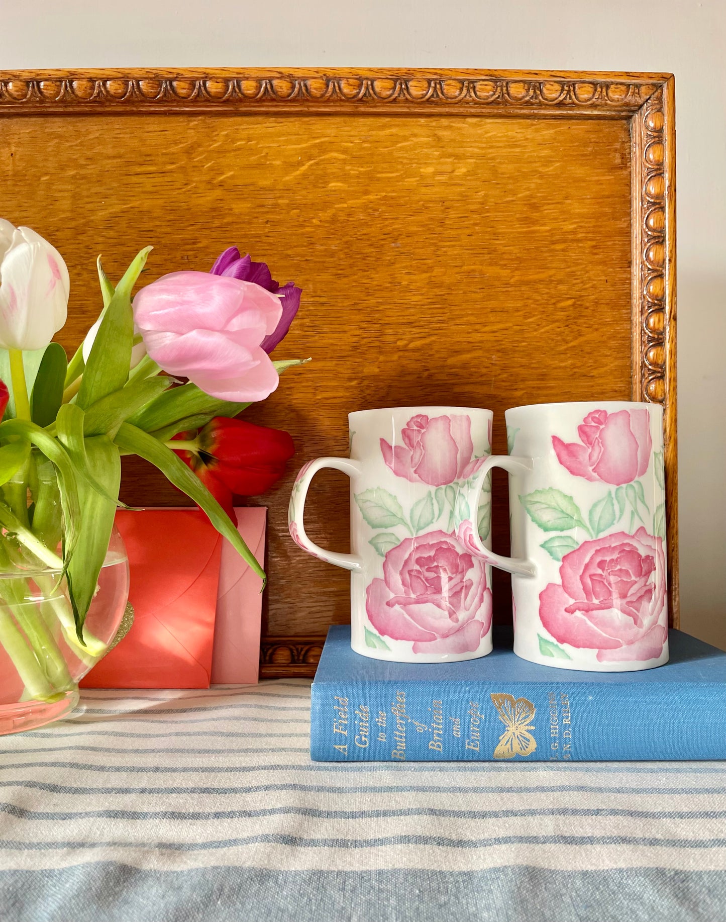 Dunmoon Canterbury Rose Mugs