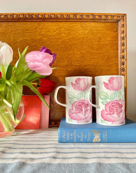 Dunmoon Canterbury Rose Mugs