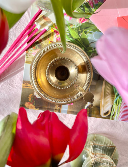 Brass candle holder