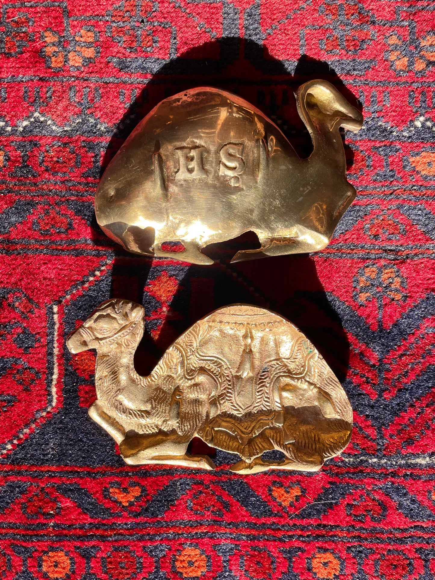 Brass camel dish