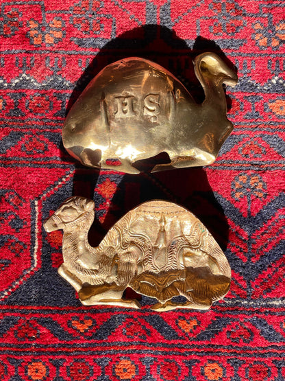 Brass camel dish