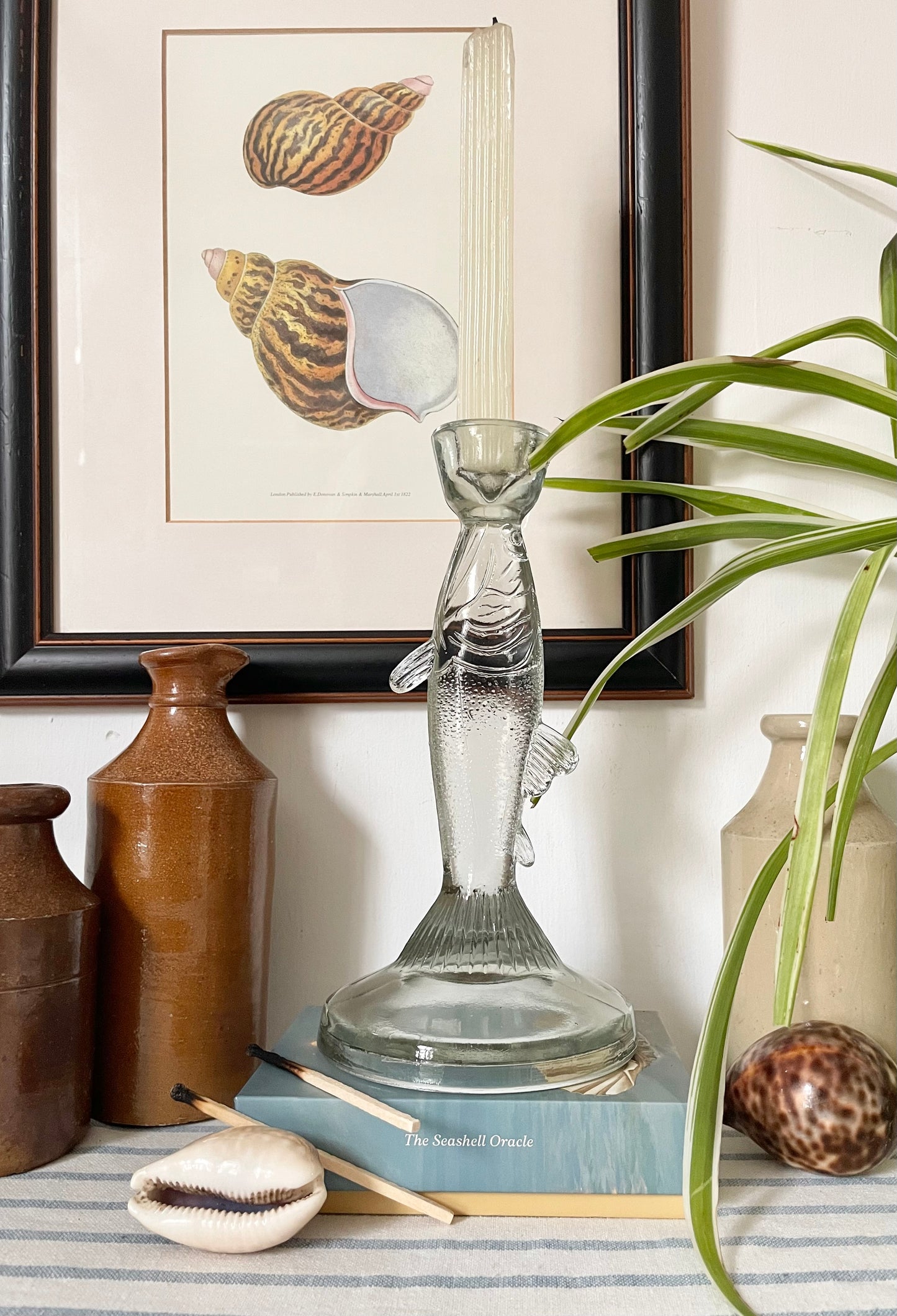 Glass Fish candle holder