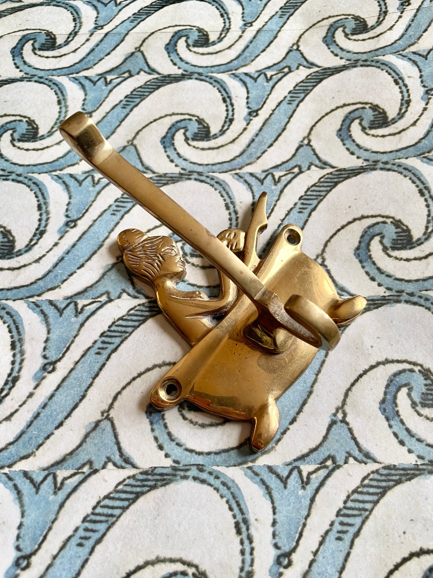 Woman in Bathtub Brass Hook 🫧