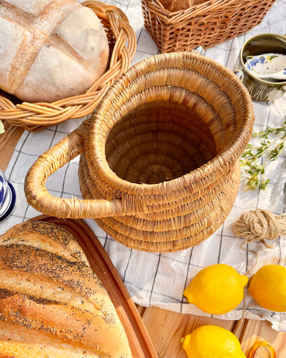 Bohemian Coil Basket Pitcher