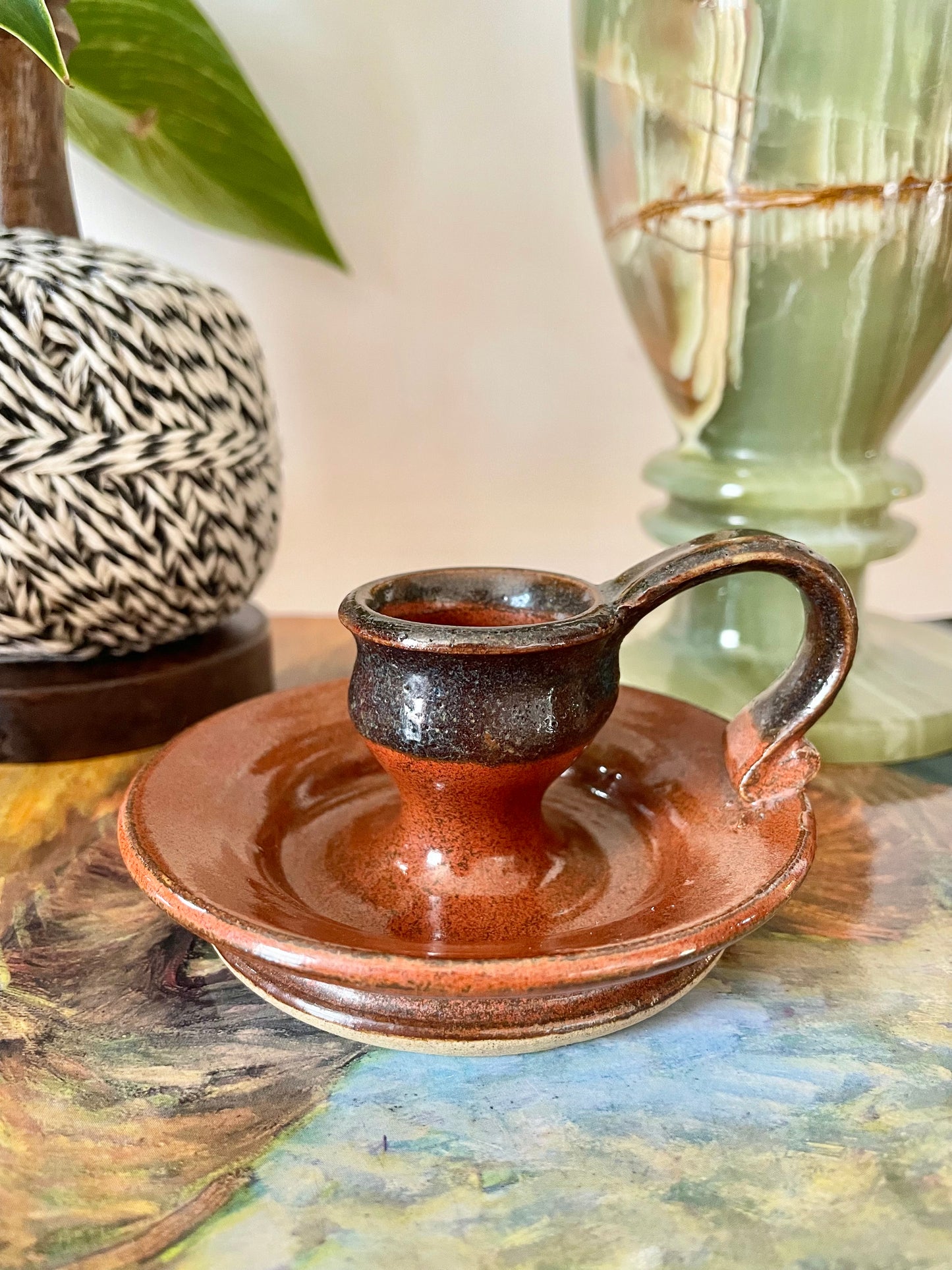 Pottery candle holder 🕯️