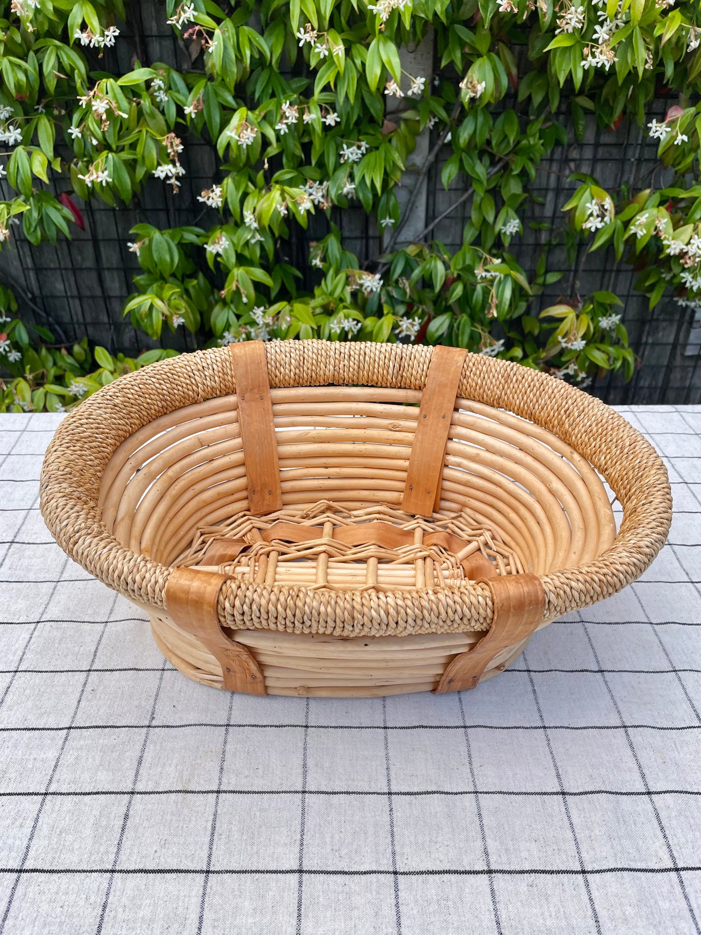 Large Handmade Bamboo Basket
