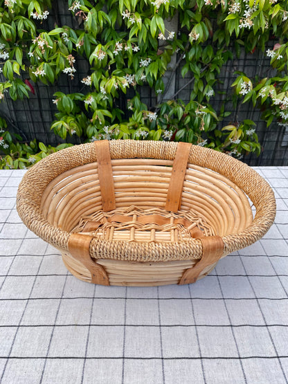 Large Handmade Bamboo Basket