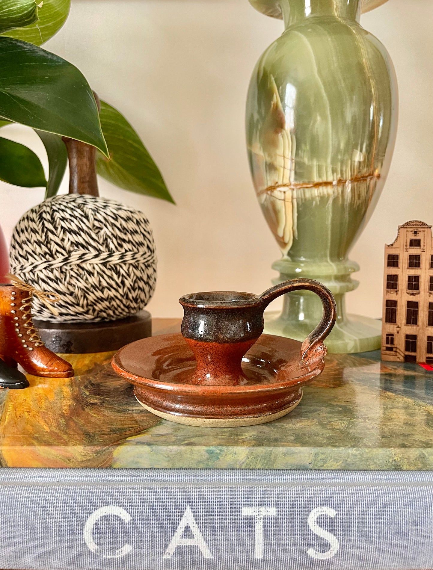 Pottery candle holder 🕯️