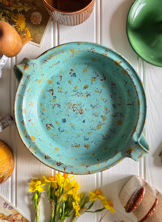 Robin’s Egg blue serving dish