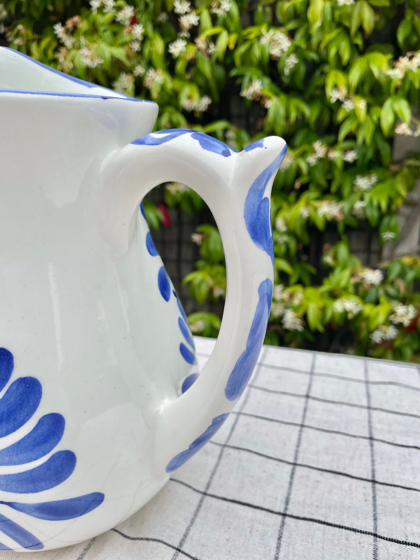 Blue & White Spanish Jug