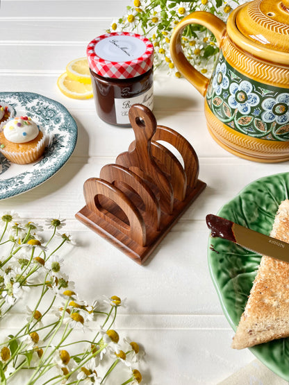 Midcentury Wooden Toast Rack