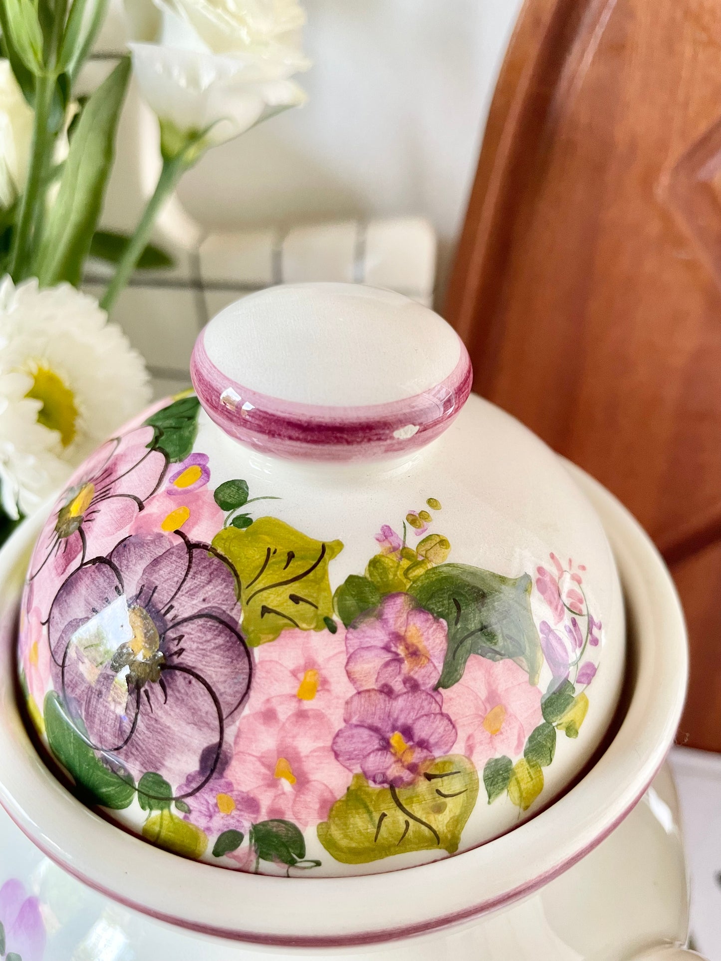 Floral Lidded Pot