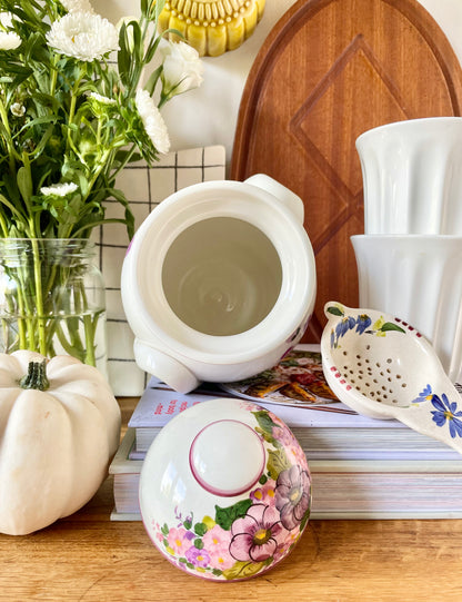 Floral Lidded Pot