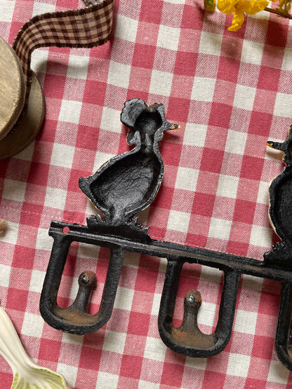 Cast Iron Goose/Duck Hook Rack