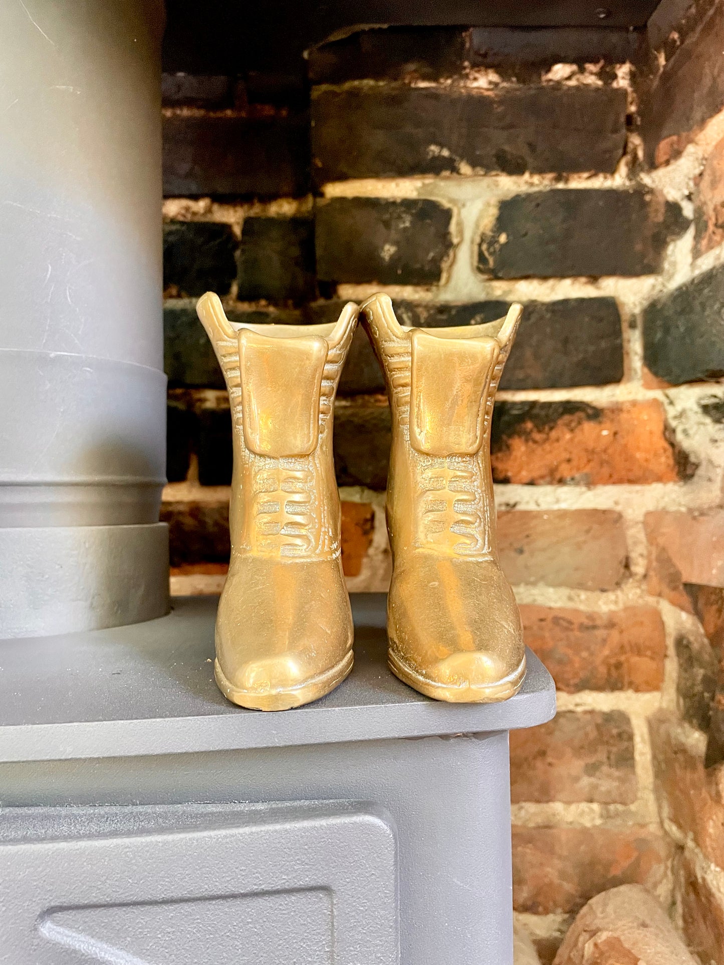 2 Brass Boots