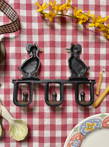 Cast Iron Goose/Duck Hook Rack