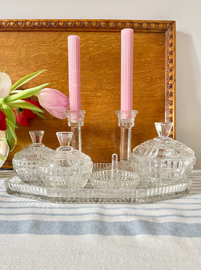Art-deco Vanity Set of 7