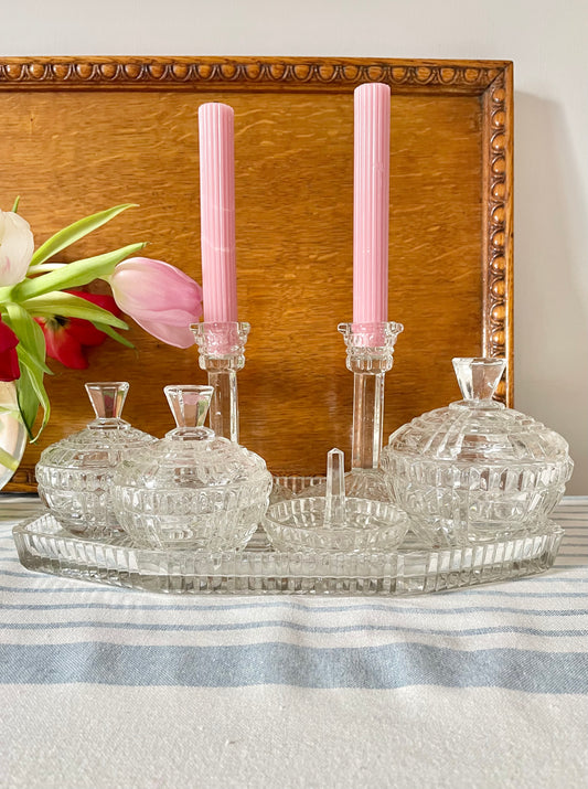 Art-deco Vanity Set of 7