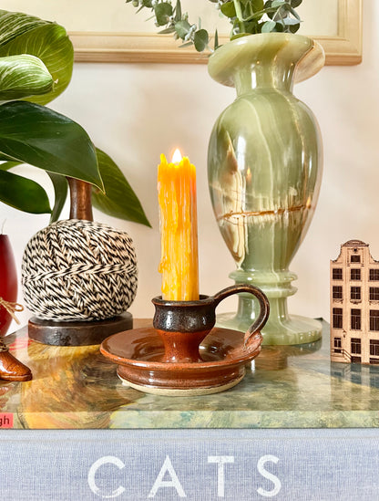 Pottery candle holder 🕯️