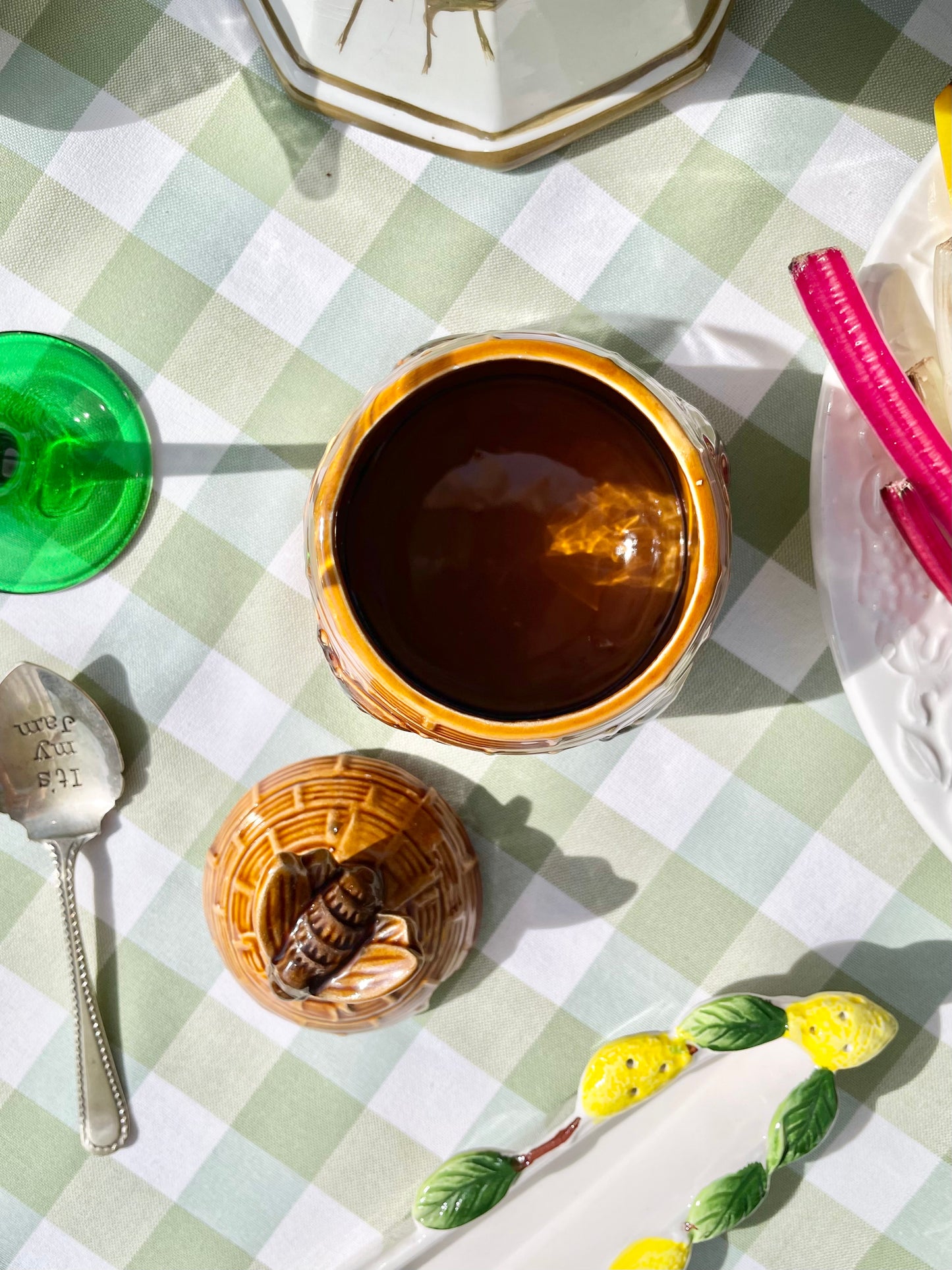 Bee-Topped Honey Pot 🐝🍯