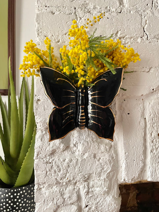 Art Deco Butterfly Wall Vase
