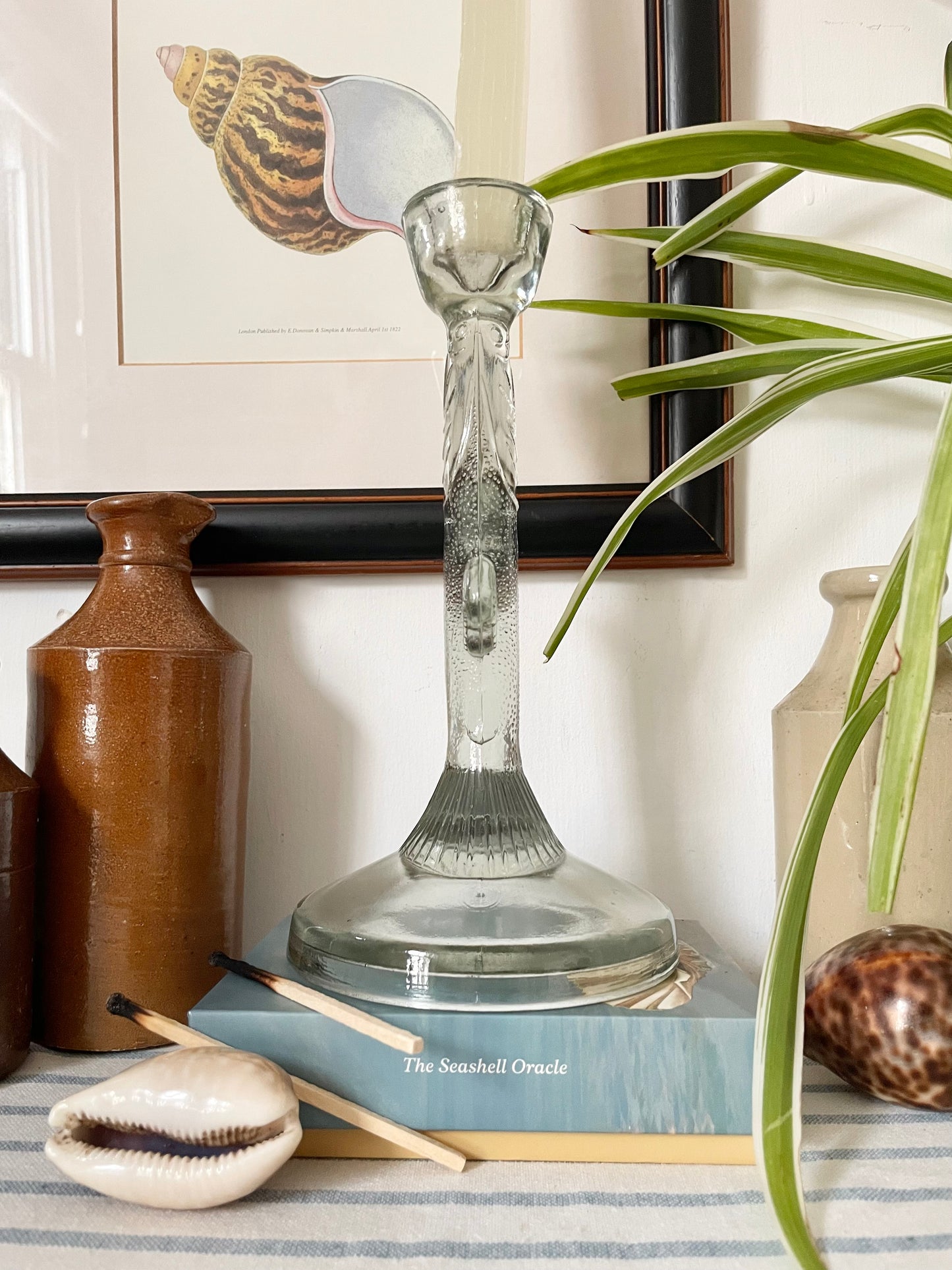Glass Fish candle holder