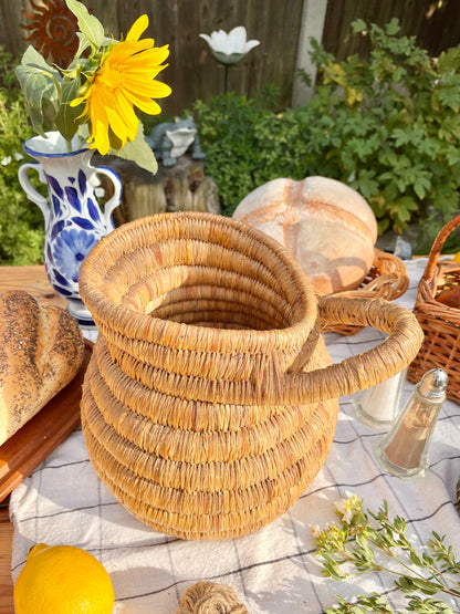Bohemian Coil Basket Pitcher
