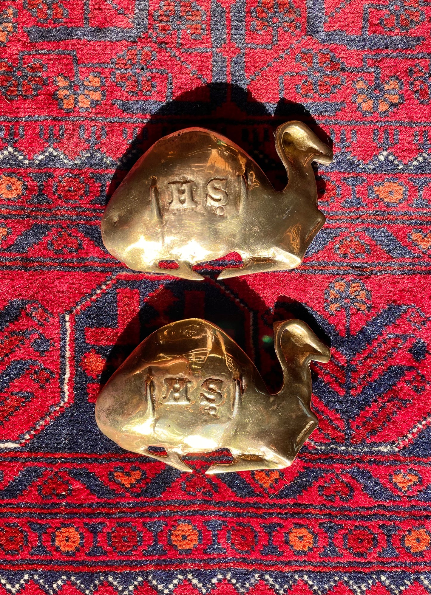 Brass camel dish