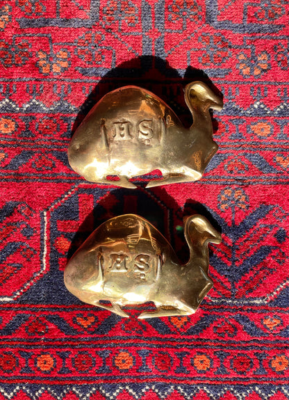 Brass camel dish