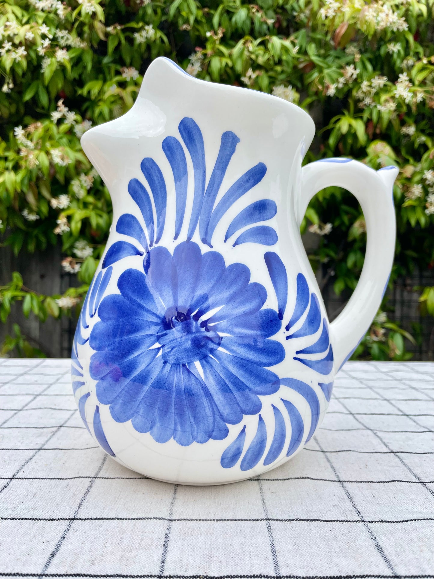 Blue & White Spanish Jug