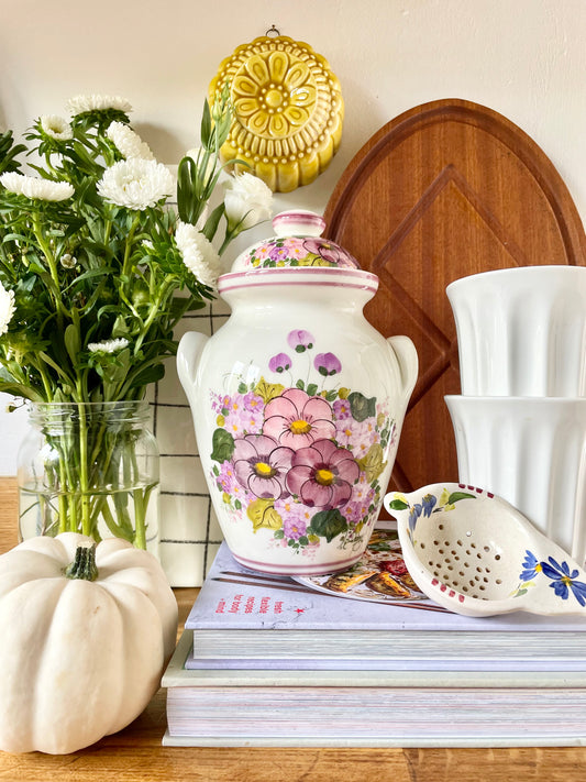 Floral Lidded Pot