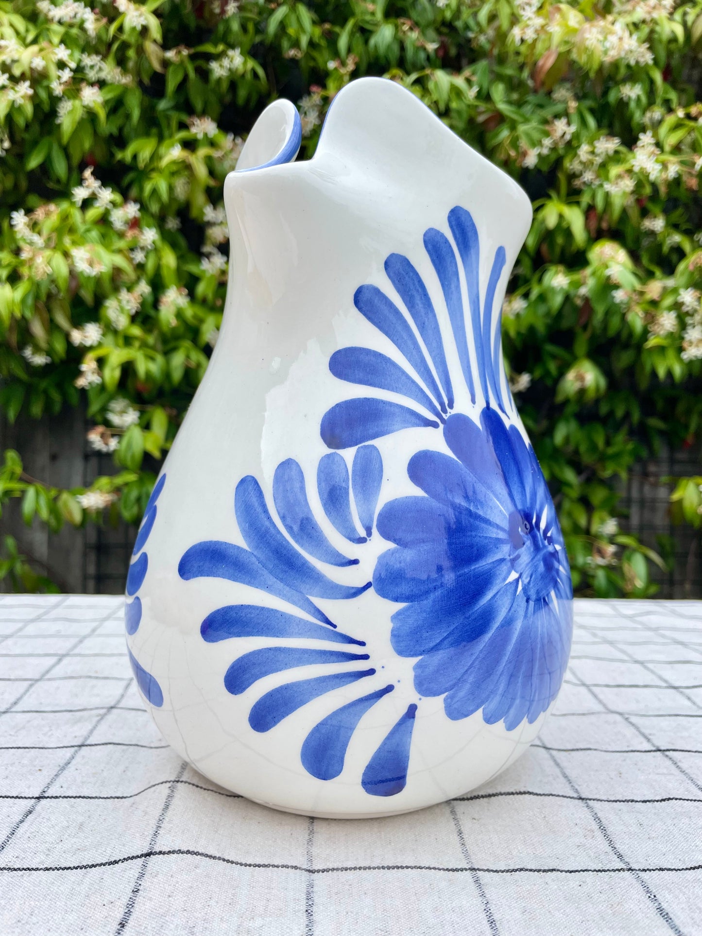 Blue & White Spanish Jug