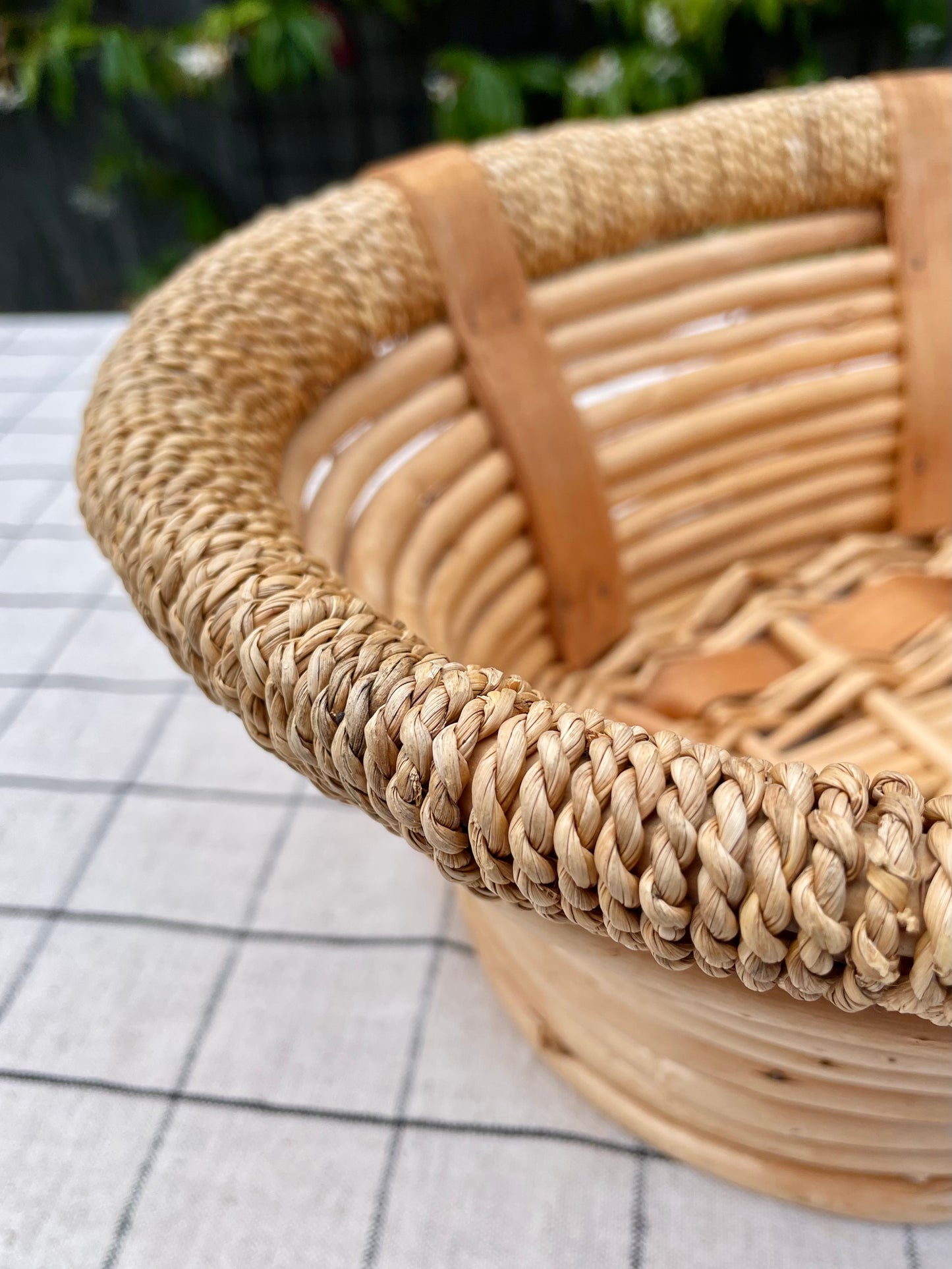 Large Handmade Bamboo Basket