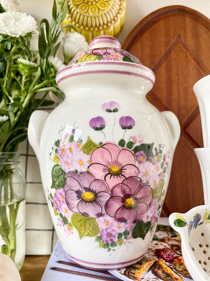 Floral Lidded Pot