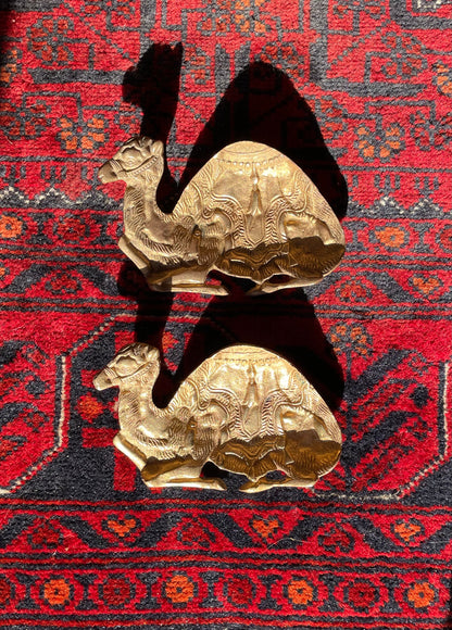 Brass camel dish