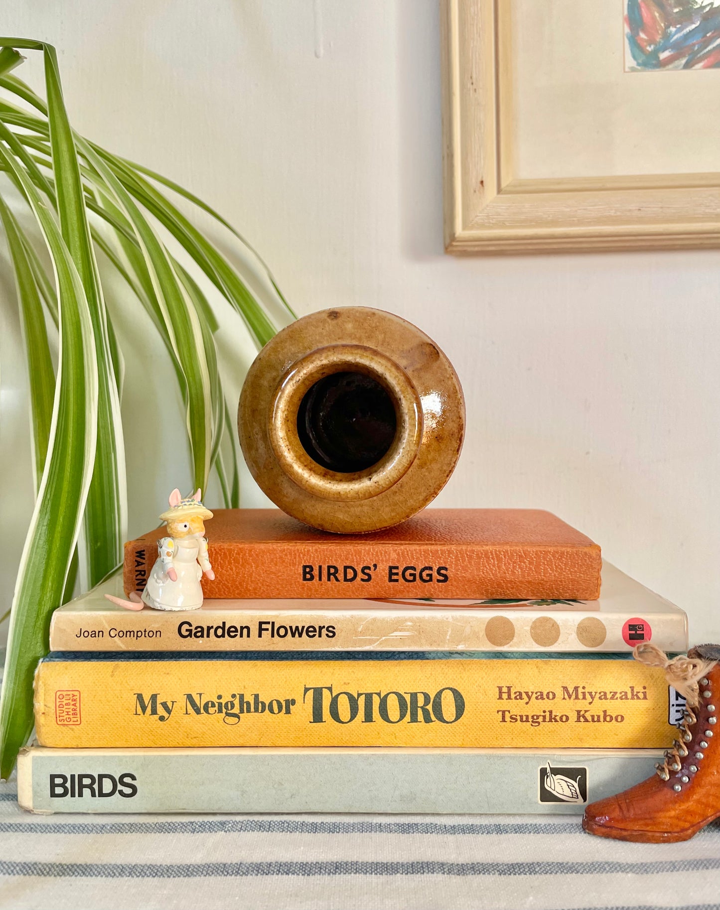 Small Stoneware Bottle Vase