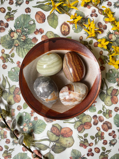 Set of four Onyx/Alabaster Eggs