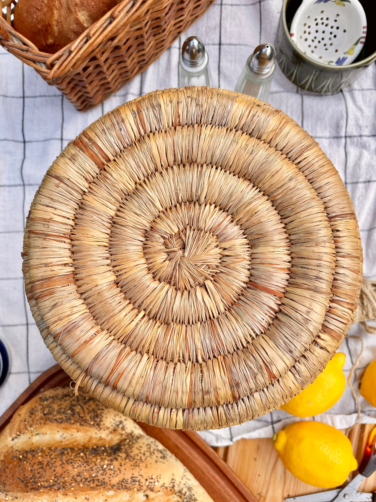 Bohemian Coil Basket Pitcher
