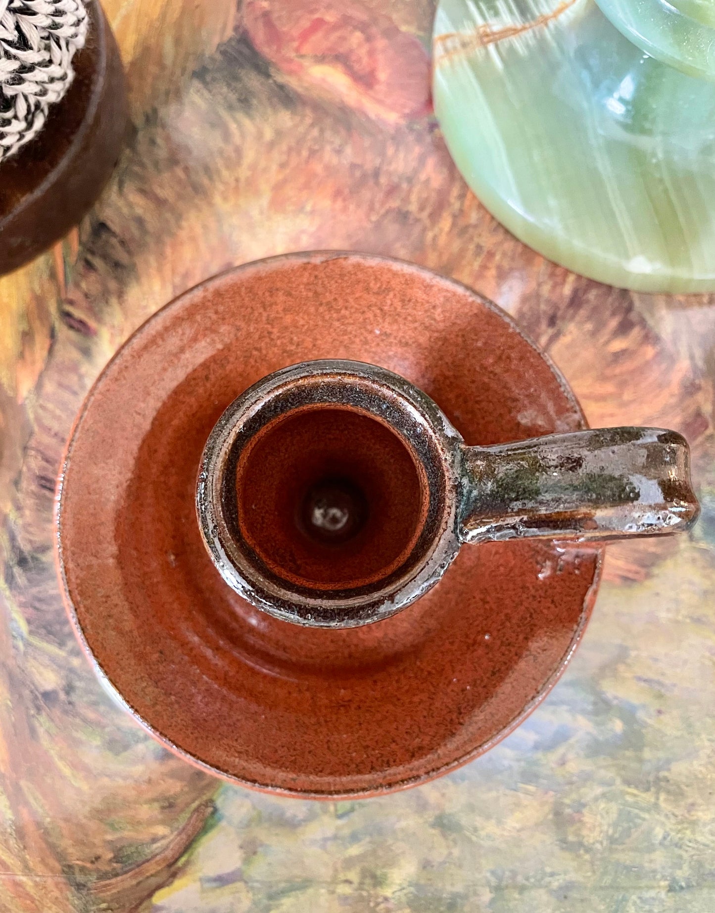 Pottery candle holder 🕯️