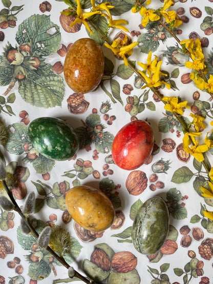 Set of 5 Decorative Marble Eggs